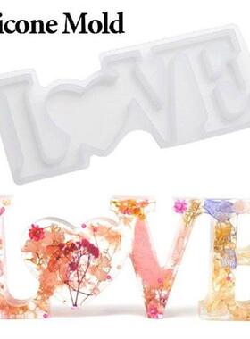 Letters Resin Epoxy Mold DIY Crafts Casting Molds Heart