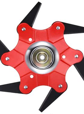 6 Teeth Brush Cutter Head Grass Blade Trimmer 65Mn Weed Brus