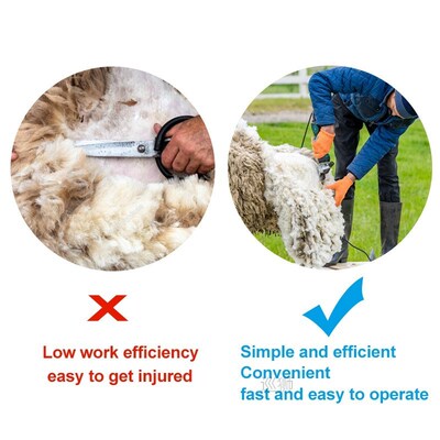 1 Set 9T Replaceable Sheep / Goats Shearing Clipper straight