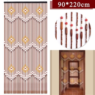 Wooden Door Curtain Blinds Handmade Fly Screen Wooden Bead S