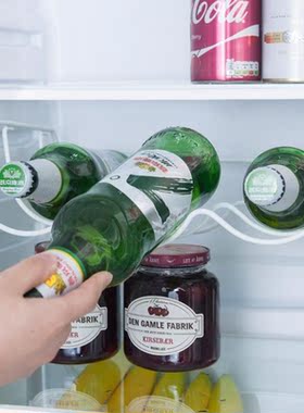 Wine Bottle/Beer Bottle Organiser Hanging Rack For Refrigera