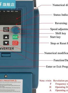 AC 380V 1.5KW Digital Adjustale Frequency Drive Free Ship 3