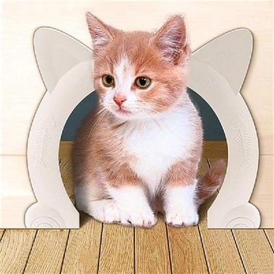 Pet Cat Door Gate Dog Hole Access Controllable Toy For Pet
