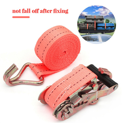Portable Auto Luggage Trailer Ratchet Tie Down Strap