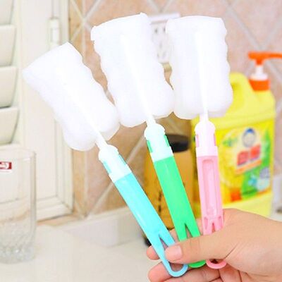 Long Handle Baby Bottle Brush Soft Sponge Brush Water