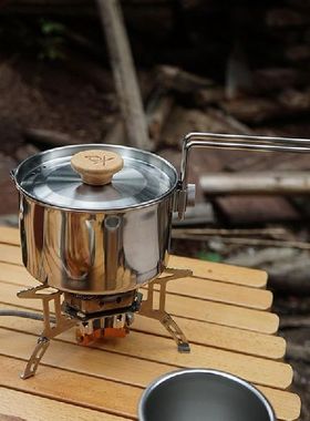 1L Large Capacity Camping Kettle for Boiling Water