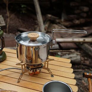 1L Large Capacity Camping Kettle for Boiling Water