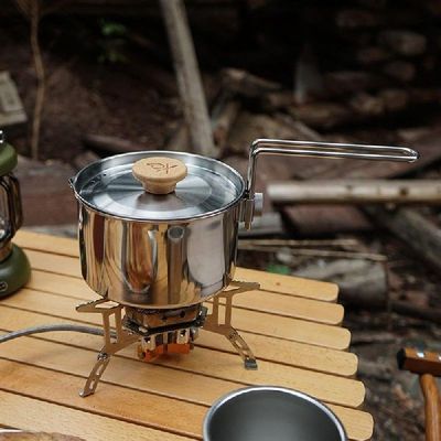 1L Large Capacity Camping Kettle for Boiling Water