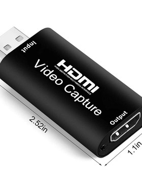 o Video Capture Cards HDMI to USB 2.0 1080P 4K Record Via DS