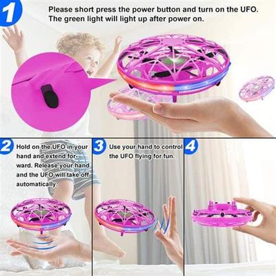 Flying Ball RC Helicopter Mini UFO Dron Aircraft Boys Hand C
