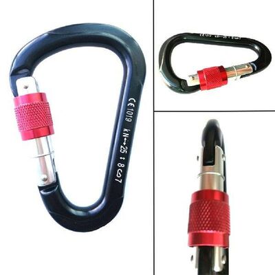 25KN Pear Shape Carabiner Rock Climbing Rescue