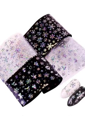 New Christmas 3D Snowflake Nail Sticker 100x4cm Xmas Pattern