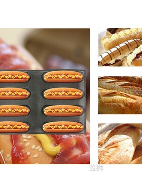 Round Bread Baguette Eclair Hamburger Baking Mold Long Loaf