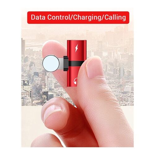 2 In 1 Dual Ports Adapter Splitter  iPhone X 10 8 7 Plus XS