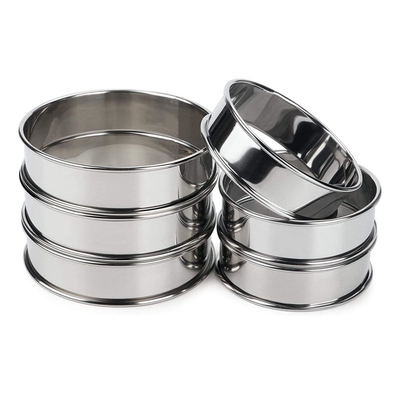 6 Pack Double Rolled English Muffin Rings,Stainless Steel