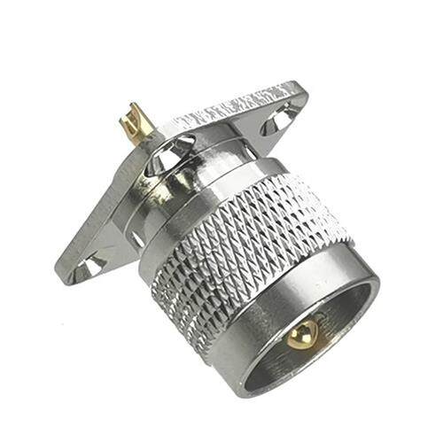 10Pcs SL16 UHF PL259 Male Plug 4 hole with flange soldering