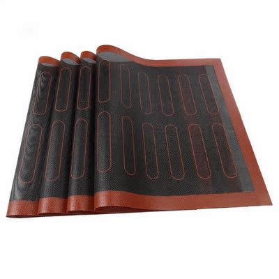 Silicone Mat 18 Eclair Pastry Non Stick Puff Perforated Line