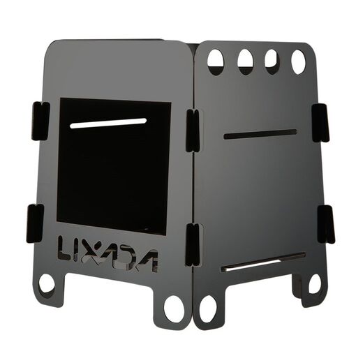 Lixada Folding Wood Stove Alcohol Stove Portable Outdoor Pi