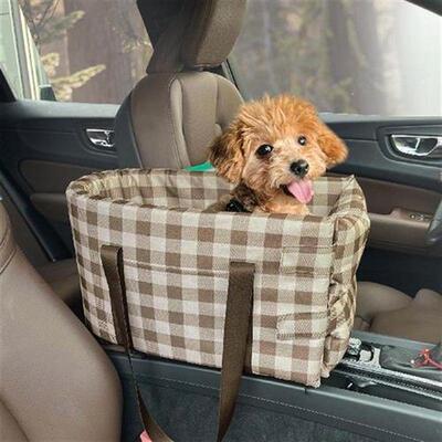 Portable Booster Car Seat Pet Console Seat Breathable Pet