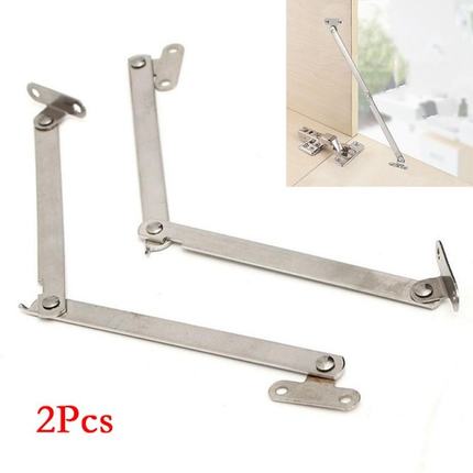 2Pcs Stainless Steel Furniture Cabinet Door Folding Pull Rod