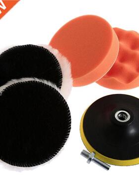 5Pcs 5 Inch 125mm Sponge Waxing Buffing Polishing Pad Kit fo