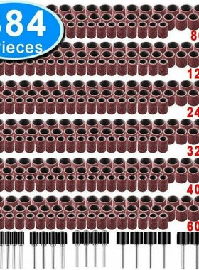 384 Pcs Drum Sanding Kit For Nail Drill Bits Dremel Accessor