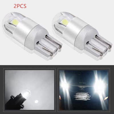 2pcs T10 LED Bulbs White 168 501 W5W LED Lamp T10 Wedge 3030