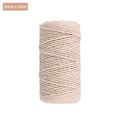 *1mm 2mm 3mm Macrame Rope Twisted String Cotton Cord  Handma