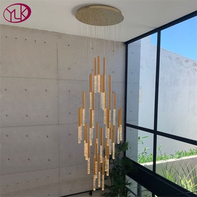 Youlaike LED Chandelier Lighting  Staircase Gold Home Decora