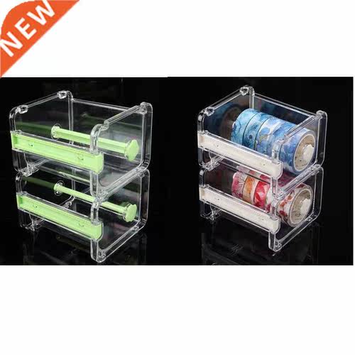 2 Pack Transparent Visible Desktop Tape Dispenser (Not Inclu