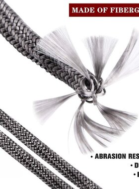 1PC 10mm 2m Fiberglass Rope Seal Black Stove/Fire Rope Wood