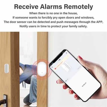 Aubess Tuya Smart Zigbee Door Sensor Door Open / Closed Dete