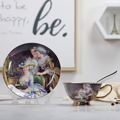 High Quality Bone Porcelain Coffee Cups Vintage Ceramic On-G