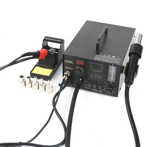 968A  3 in 1 LCD Regulation Soldering Station SMT SMD Hot Ai