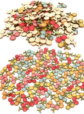 buttons for decorative buttons  Colored Wooden Buttons Mixed