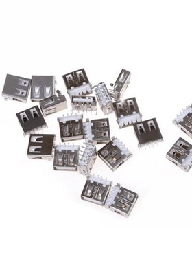 20pcs/lot 2.0 4Pin USB A Type Female Socket Connector G54 2