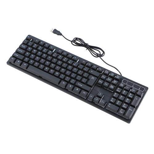 Gaming Keyboard Computer Keyboard Gamer 104 Key USB Wired LE