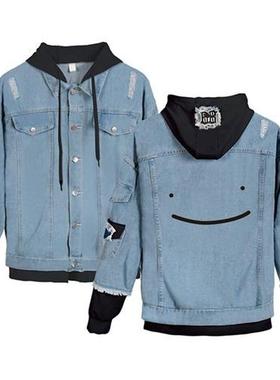 Anime Dreamwastaken Winter Men Jacket Men Denim coat