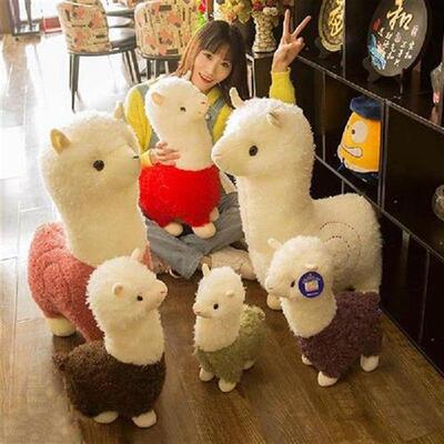 Cute 28cm Cartoon Alpaca Plush Doll Toy Fabric Sheep Soft