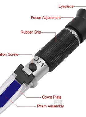 Handheld Refractometer sugar  concentration meter densimeter