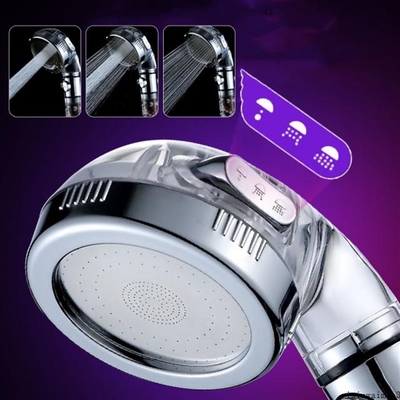 Bathroom 3-Function Shower Head High Pressure Jetting Adjust