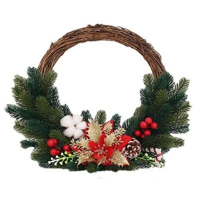 Front Door Wreath Red Fruit Festive Wreaths Garland Ring Of