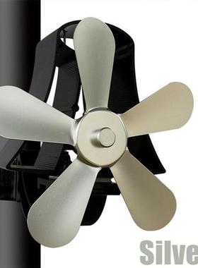 1100RPM Wall Mounte 5 Blade Heat Fireplace Fan Stove Fan Pow