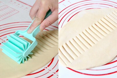 New Pastry Dough Roller Layering Tool Pineapple Apple Pie St