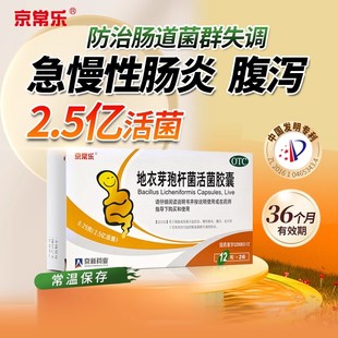 24粒 0.25g 盒京常乐肠胃调节 地衣芽孢杆菌活菌胶囊 京新