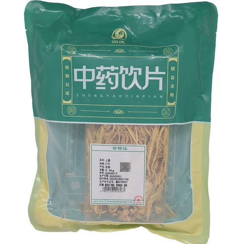人参500g/袋人参干货中药材饮片抓配人参粉生晒参包邮