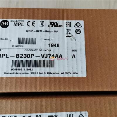 议价AB罗克韦尔 三相交流电机 MPL-B230P-VJ74AA MPLB230PVJ74AA