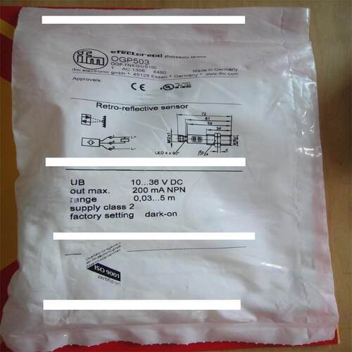 议价询价德国易福门 IFM 镜面光电 传感器 OGP503 光电开关 原装