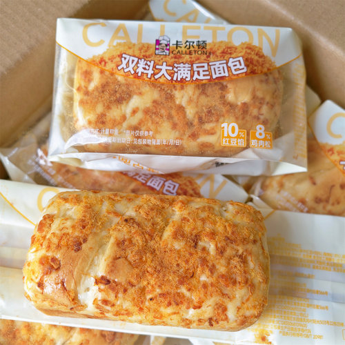 卡尔顿双料大满足面包红豆沙拉酱鸡肉松早餐吐司网红零食代餐顶饿