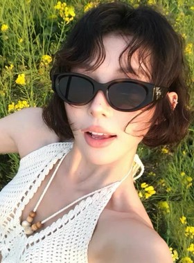 2025新款韩版玳瑁色猫眼复古墨镜